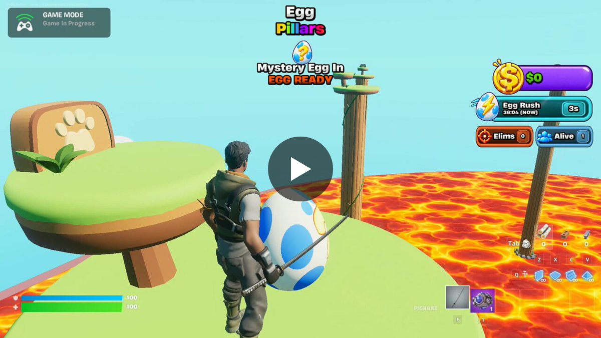 joelskii on X: "Officially released a map called "Egg Pillars" if ...