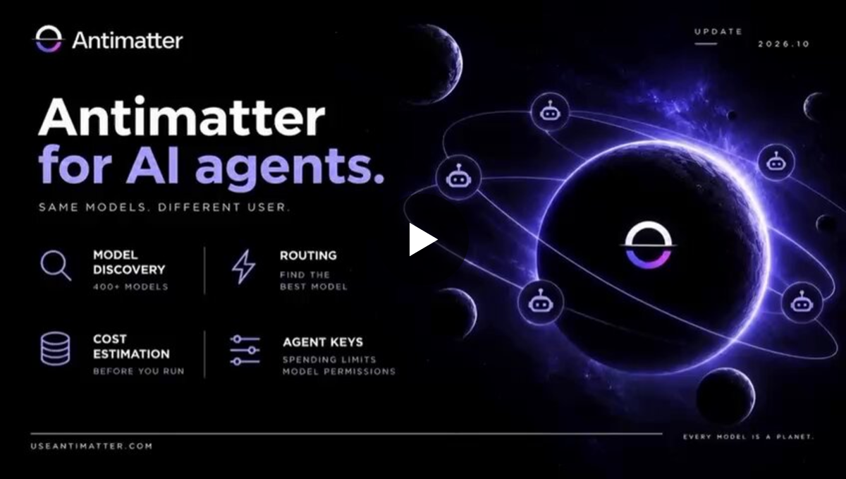 Antimatter on X: 