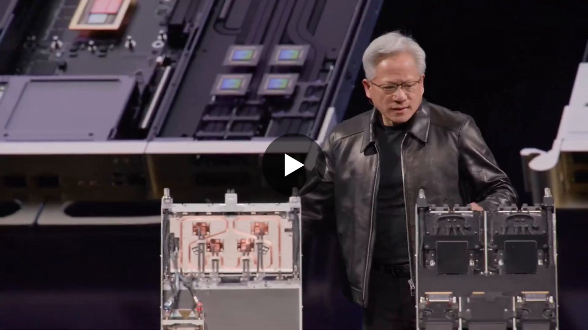 Fireside Alpha on X: "Jensen Huang holds up a Vera Rubin node on stage ...