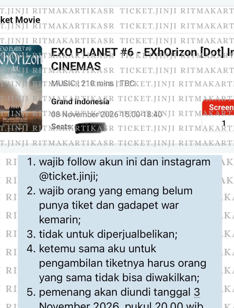 TICKET.JINJI on X: 