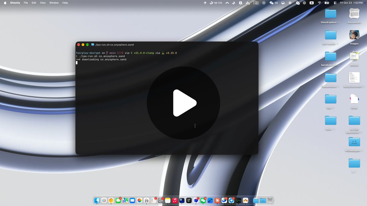 Cyandev on X: "未曾设想的道路，一键运行任何 iOS app，IPA 下载、离线砸壳、导入 SimRun 一气呵成。可以随时随地 ...