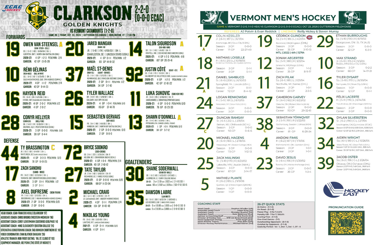 UVM Men's Hockey on X: 