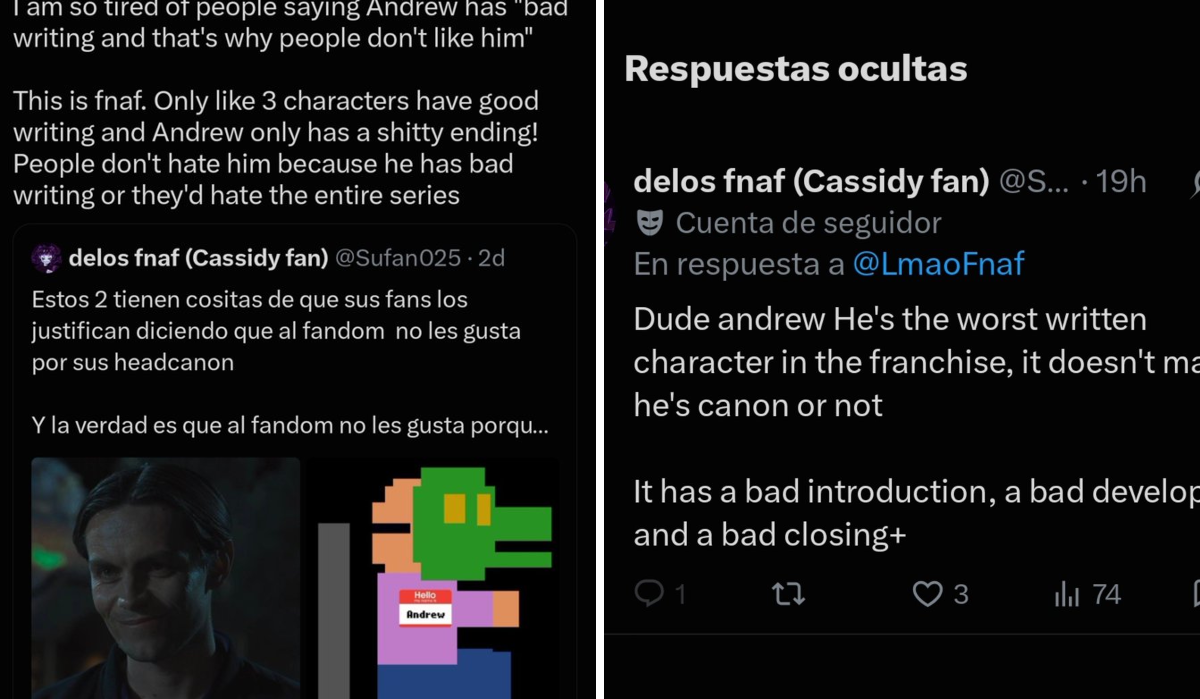 delos fnaf (Cassidy fan) on X: 