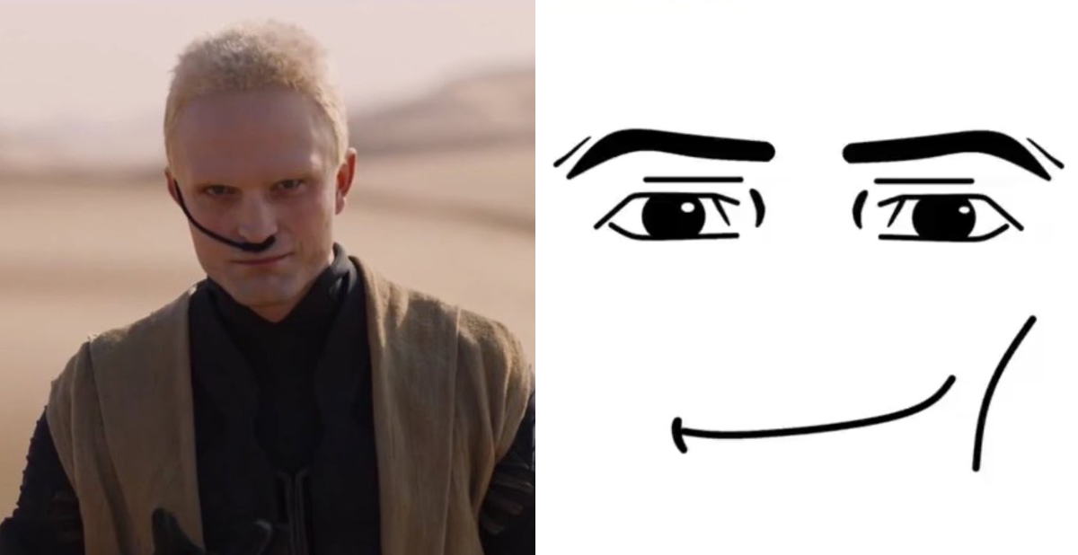 Erica⁵⁵🏎️¹⁶ on X: "Robert Pattinson serving Roblox face guy" / X