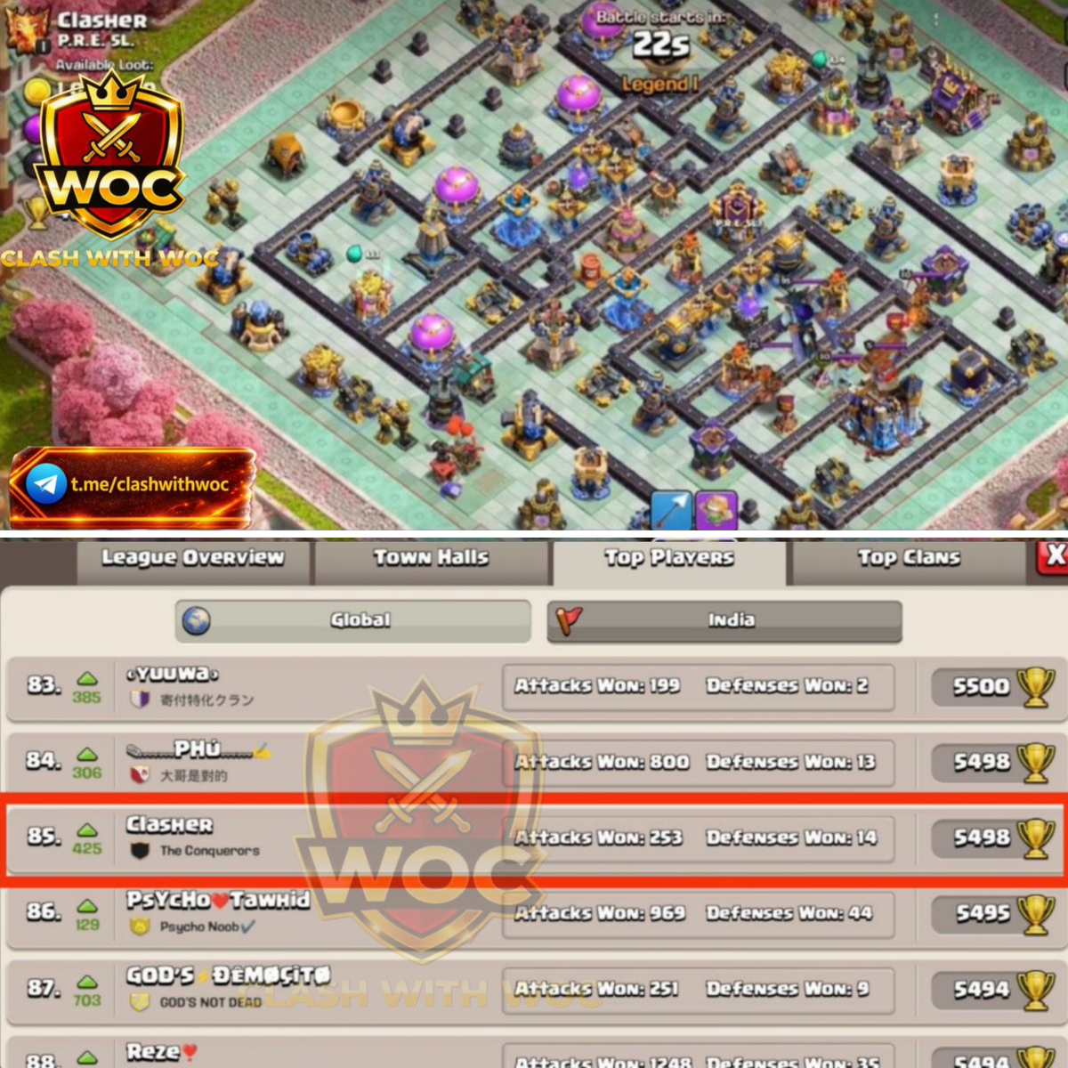 Clash With Woc on X: 