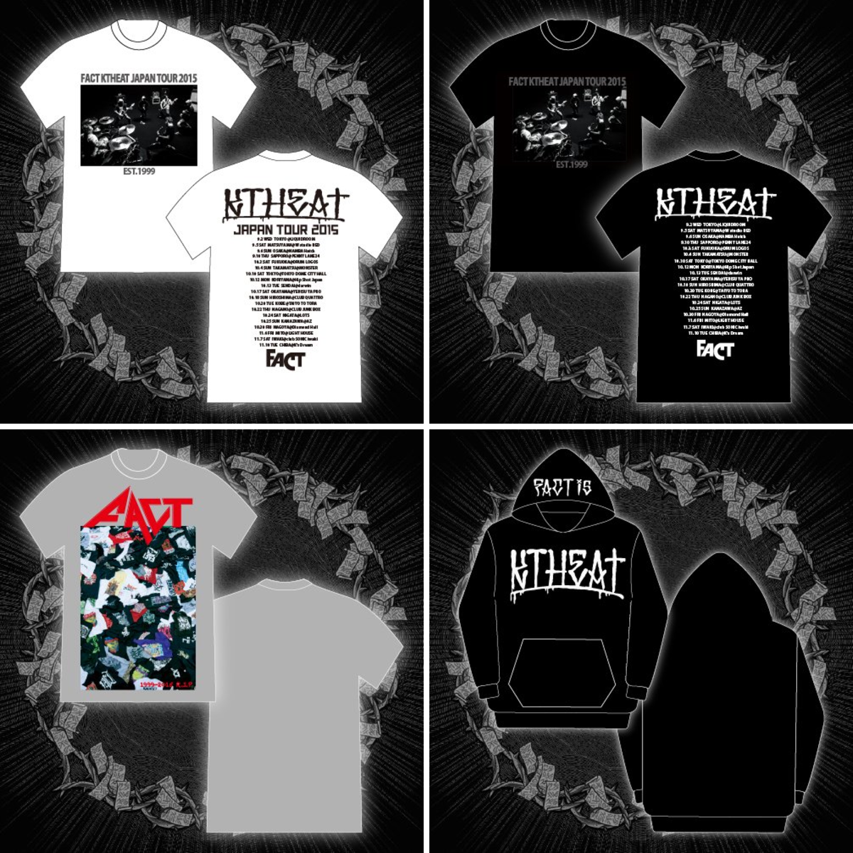 FACT в X: „【通販グッズ追加】 ツアーTシャツ、白能面など、KTHEAT