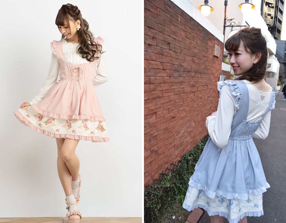 LIZ LISA в X: „【今週入荷予定】 🎀プリント入りジャンスカ🎀 裾の花