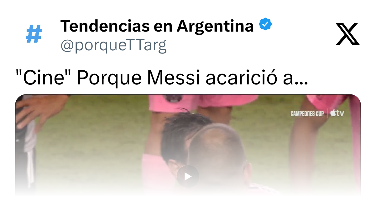Ciro Messi hizo un gesto viral al abrazar a su papá tras el título